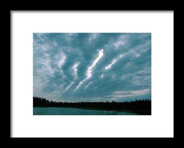Cloud Framed Print featuring the photograph Altocumulus Clouds #1 by Pekka Parviainen/science Photo Library