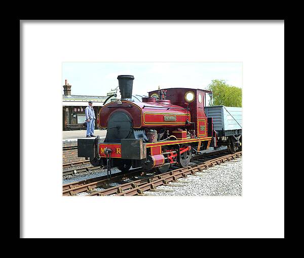 Andrew Barclay Framed Print featuring the photograph Andrew Barclay 0-4-0ST No. 699 Swanscombe Industrial Steam Locomotive #1 by Gordon James
