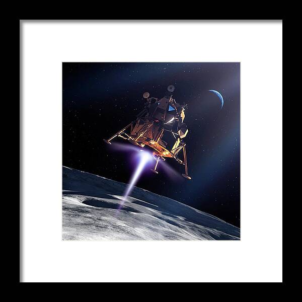 1900s Framed Print featuring the photograph Apollo Lunar Module #1 by Detlev Van Ravenswaay