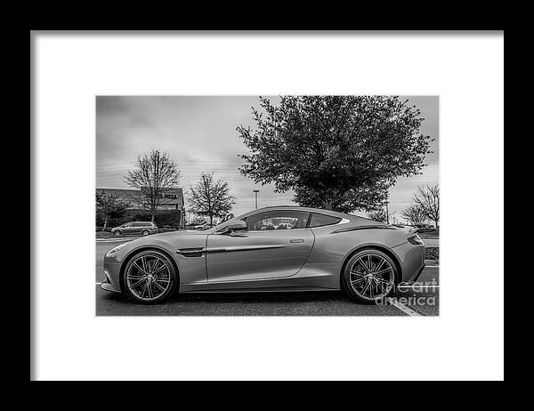 Aston Martin Framed Print featuring the photograph Aston Martin Vanquish V12 coupe #1 by Robert Loe