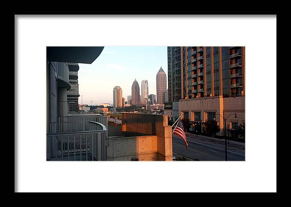 Cityscape Framed Print featuring the photograph Atlantic Station Sunset #1 by Kenny Glover