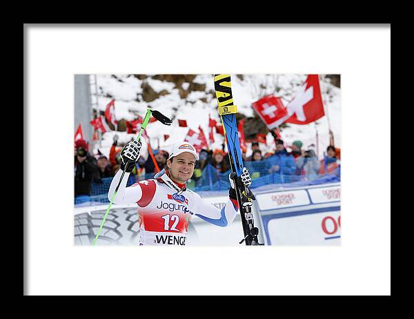 Skiing Framed Print featuring the photograph Audi FIS World Cup - Men's Downhill #1 by Alexis Boichard/Agence Zoom
