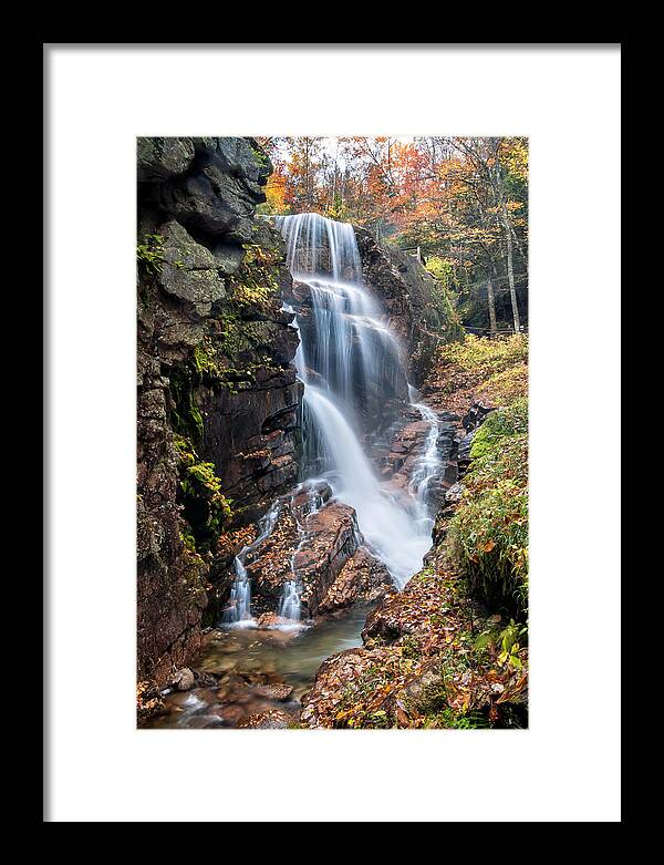 Nh Framed Print featuring the photograph Avalanche Falls - Franconia Notch #1 by TS Photo