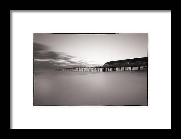 700ft Long Framed Print featuring the photograph Avalon Fishing Pier #1 by Marzena Grabczynska Lorenc