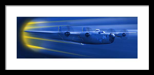 Warbirds Framed Print featuring the photograph B-24 Liberator Legend by Mike McGlothlen