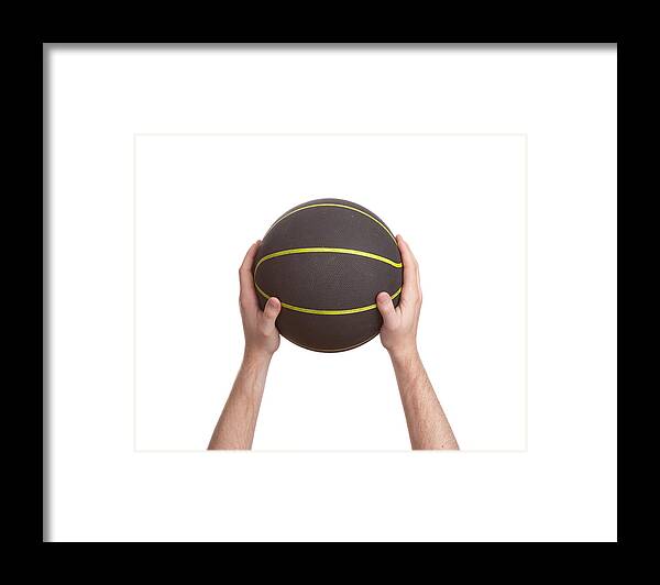 Air Framed Print featuring the photograph Basketball #1 by Marek Poplawski