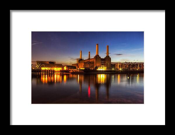 Battersea Framed Print featuring the photograph Battersea Twighlight #1 by Ian Hufton