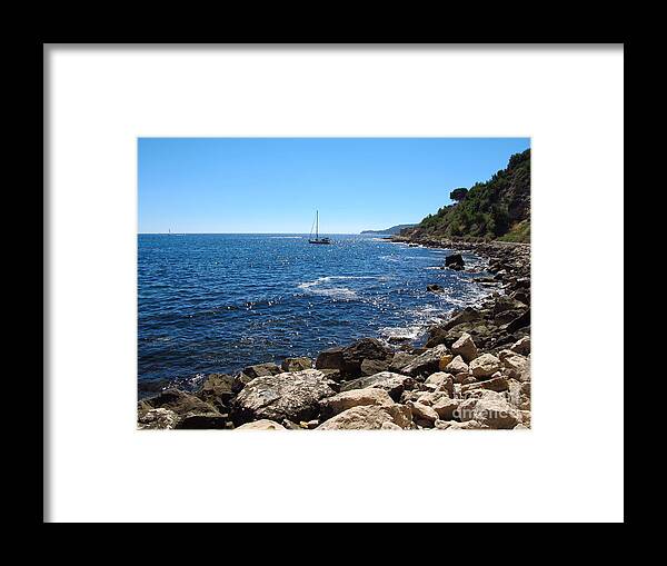 Cassis Framed Print featuring the photograph Bay at Cassis France #1 by Luis Moya