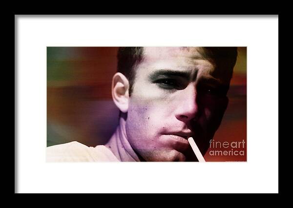 Ben Affleck Photographs Framed Print featuring the mixed media Ben Affleck #1 by Marvin Blaine