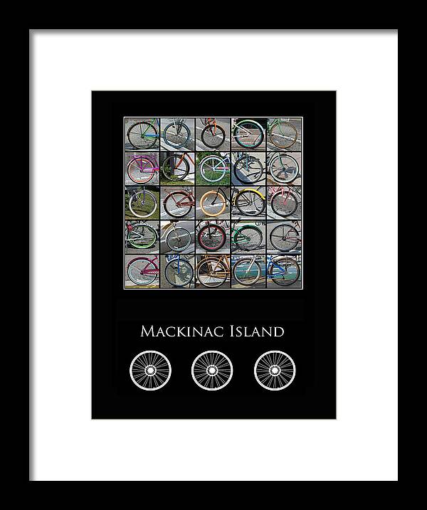 Bikes Framed Print featuring the photograph Bicycles of Mackinac Island #1 by Jackson Pearson