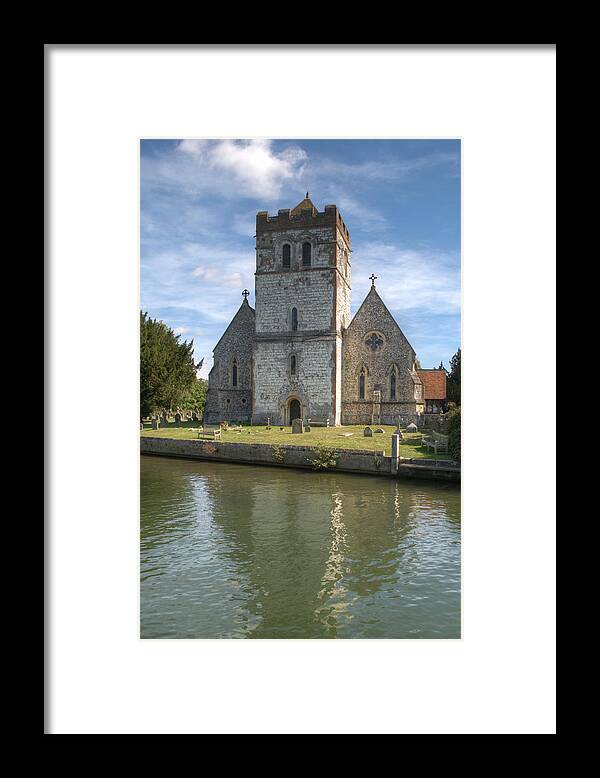 Bisham Church Framed Print featuring the photograph Bisham Church #1 by Chris Day