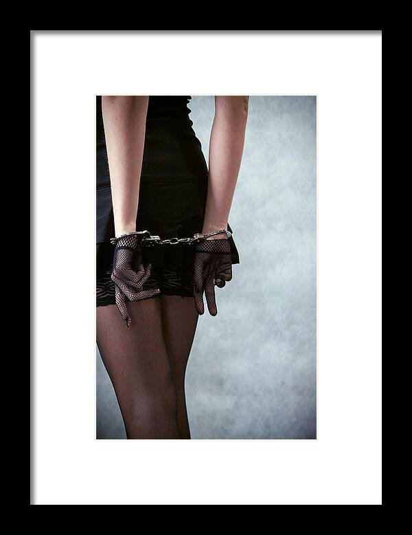 People Framed Print featuring the photograph Black Dress #1 by Ilia-art