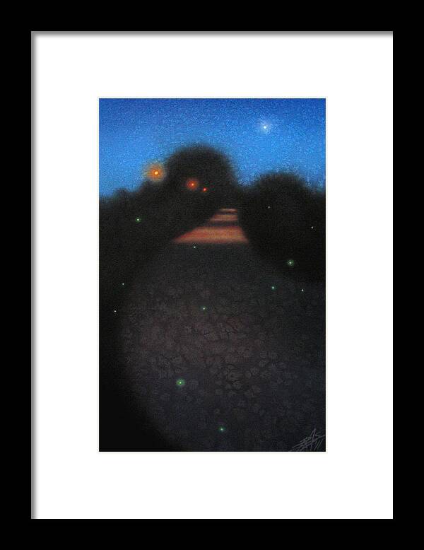 Nocturne Framed Print featuring the painting Blue Hour II #1 by Robin Street-Morris