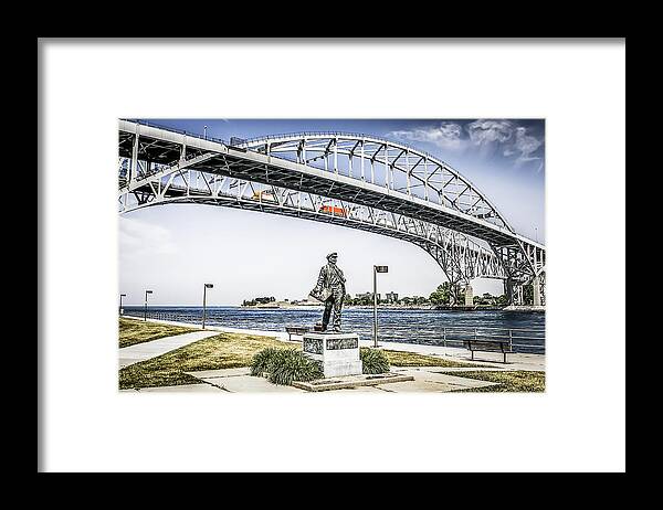 Blue Water Framed Print featuring the photograph Blue Water Bridge #1 by Chris Smith