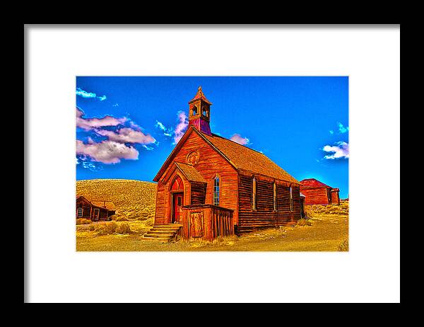 Bodie State Historical Park Framed Print featuring the photograph Bodie 20 #1 by Richard J Cassato