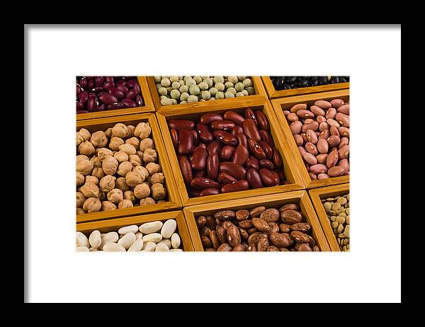 Agricultural Framed Print featuring the photograph Boxes of beans #1 by Raul Rodriguez