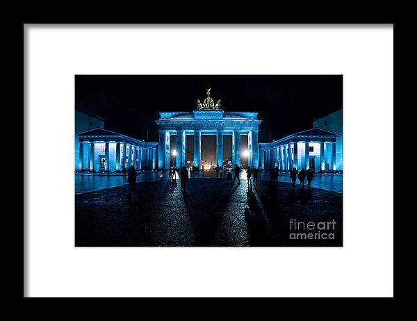 Architecture Framed Print featuring the photograph Brandenburg Gate #1 by Luciano Mortula