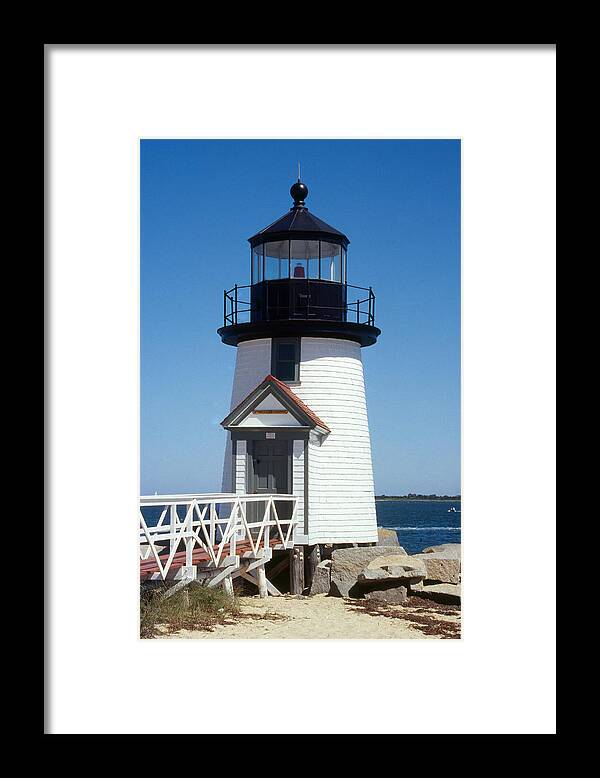 Beacon Framed Print featuring the photograph Brant Point Lighthouse #1 by John Shea