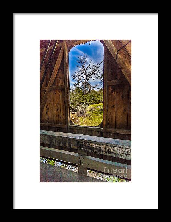 Landscape Framed Print featuring the photograph Bridge View #1 by Charles Garcia