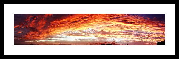 Clouds Framed Print featuring the photograph Bright summer sky #1 by Les Cunliffe