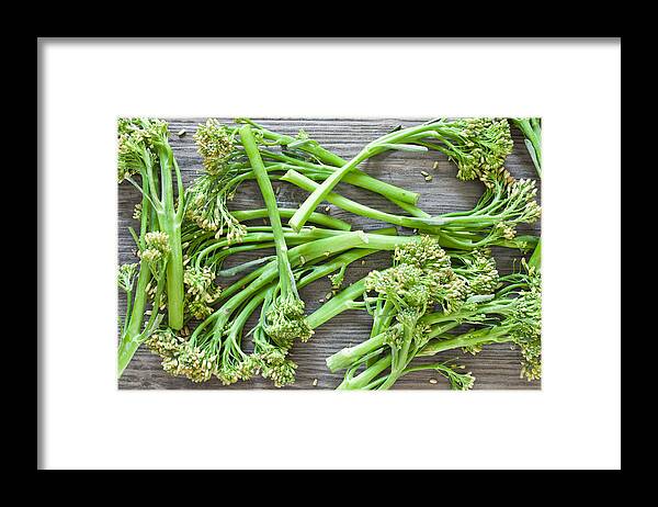 Asian Framed Print featuring the photograph Broccoli stems #1 by Tom Gowanlock