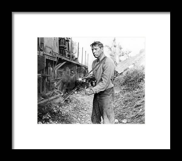The Train Framed Print featuring the photograph Burt Lancaster in The Train #1 by Silver Screen