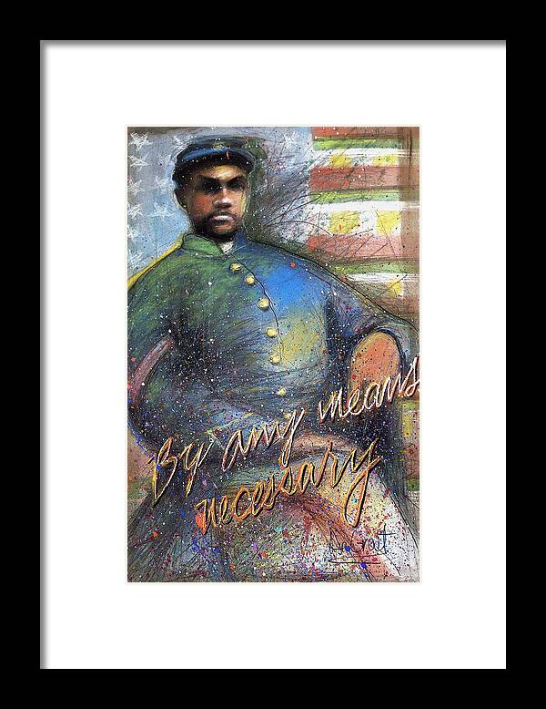 Civil War Framed Print featuring the painting By Any Means Necessary #1 by Gregory DeGroat