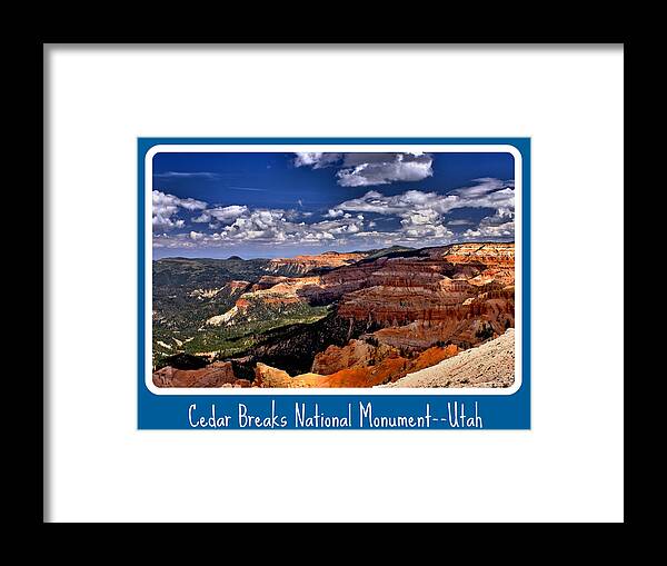 Cedar Breaks Framed Print featuring the photograph Cedar Breaks NM #1 by Roxie Crouch