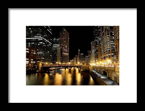 Tranquility Framed Print featuring the photograph Chicago River #1 by J.castro
