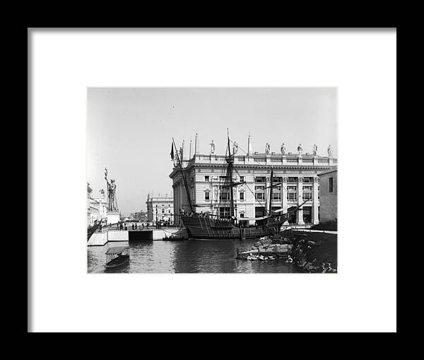 Columbian Exposition Framed Print featuring the photograph Chicago Worlds Columbian Exposition 1893 #1 by Historic Photos
