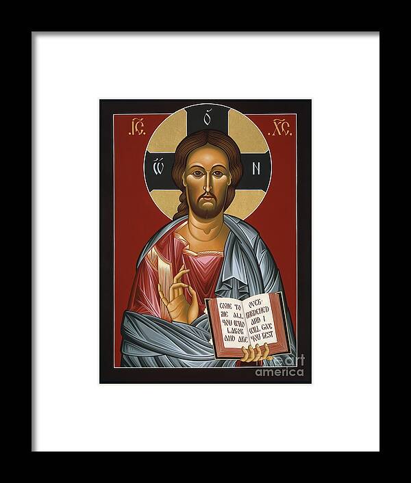 Christ All Merciful Framed Print featuring the painting Christ All Merciful 022 by William Hart McNichols
