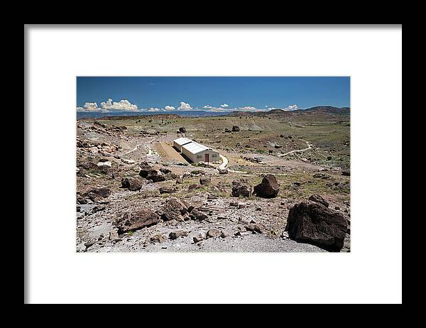 Building Framed Print featuring the photograph Cleveland-lloyd Dinosaur Quarry #1 by Jim West