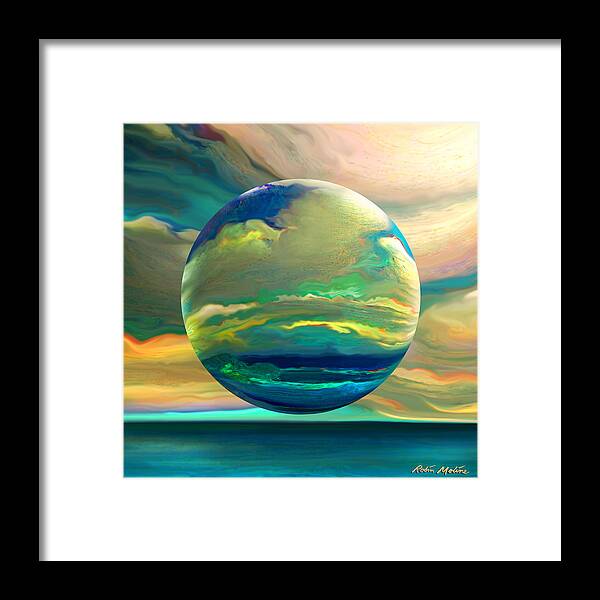 Dreamscape Framed Print featuring the digital art Clouding the Poets Eye by Robin Moline