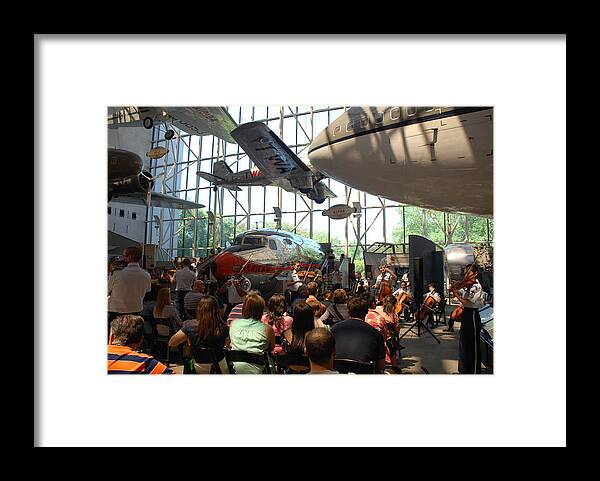 Air And Space Museum Framed Print featuring the photograph Concert Under the Planes by Kenny Glover