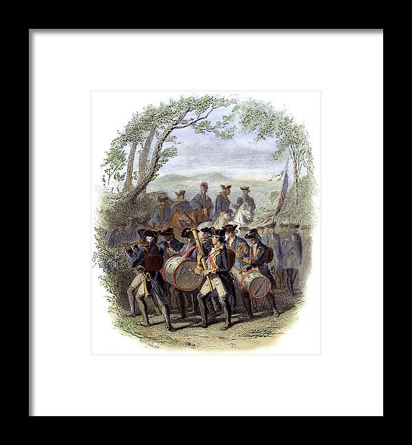 1780s Framed Print featuring the photograph Continental Army Band #1 by Granger
