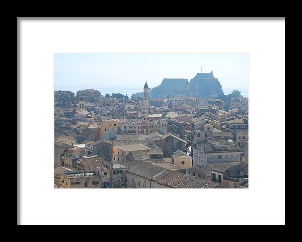 Corfu Framed Print featuring the photograph Corfu city 2 #3 by George Katechis