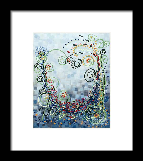 Heart Framed Print featuring the painting Crazy Love Jazz by Holly Carmichael