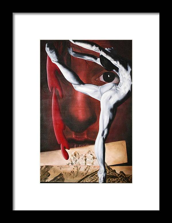  Framed Print featuring the painting Dance #1 by Lindsey Weimer