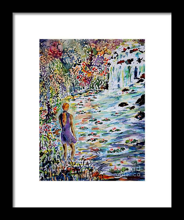 Watercolor Framed Print featuring the painting Daughter of the River by Almo M