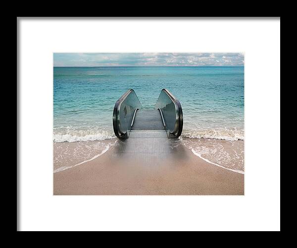 Surreal Framed Print featuring the photograph Dive by Andrew Kow