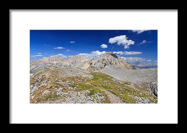 Alpine Framed Print featuring the photograph Dolomiti - Costabella ridge #1 by Antonio Scarpi