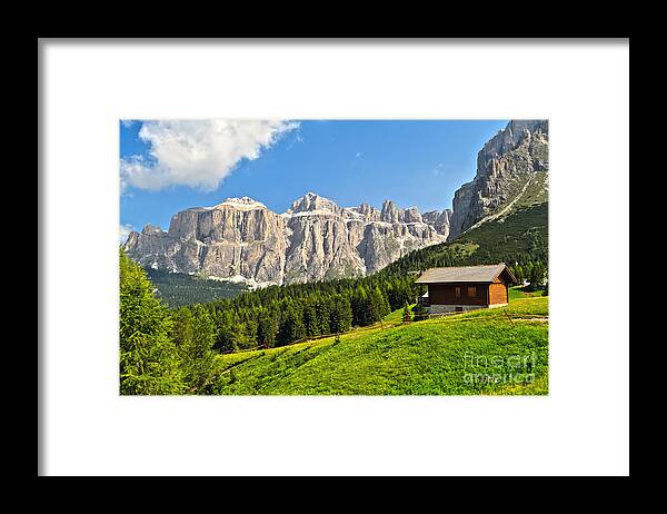 Alpine Framed Print featuring the photograph Dolomiti - high Fassa Valley #1 by Antonio Scarpi
