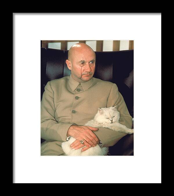 Donald Pleasence Framed Print featuring the photograph Donald Pleasence #1 by Silver Screen