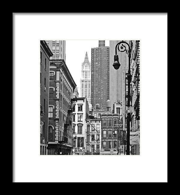 Manhattan Framed Print featuring the photograph Downtown Manhattan #1 by Frank Winters