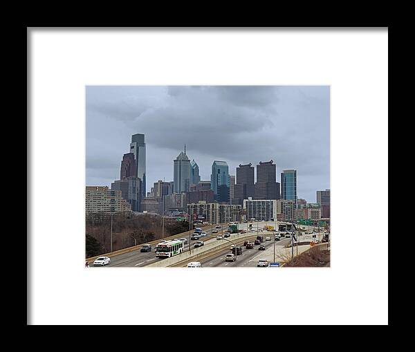 Philadelphia Framed Print featuring the photograph Downtown Philadelphia Skyline #1 by Cityscape Photography