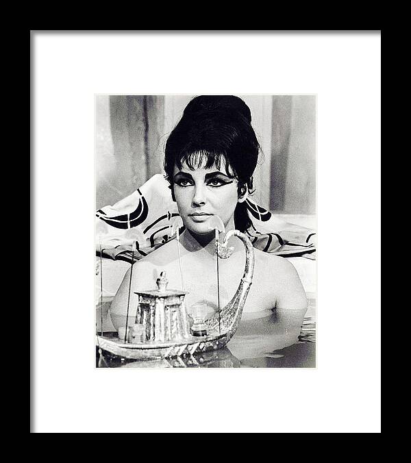 Cleopatra Framed Print featuring the photograph Elizabeth Taylor in Cleopatra #1 by Silver Screen