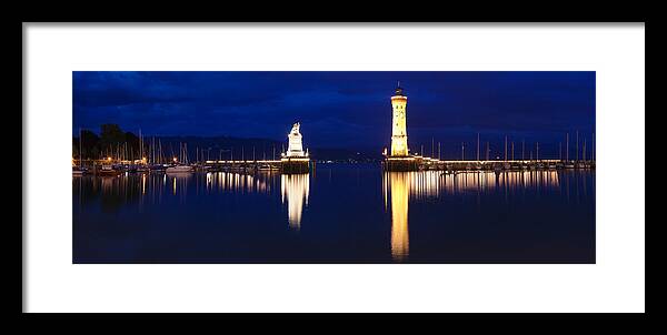 Photography Framed Print featuring the photograph Entrance Of The Harbor #1 by Panoramic Images