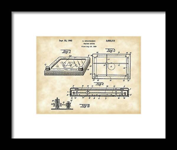 Etch A Sketch Patent 1959 - Vintage Poster by Stephen Younts