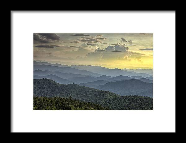 North Carolina Framed Print featuring the photograph Evening Glow #2 by Andrew Soundarajan