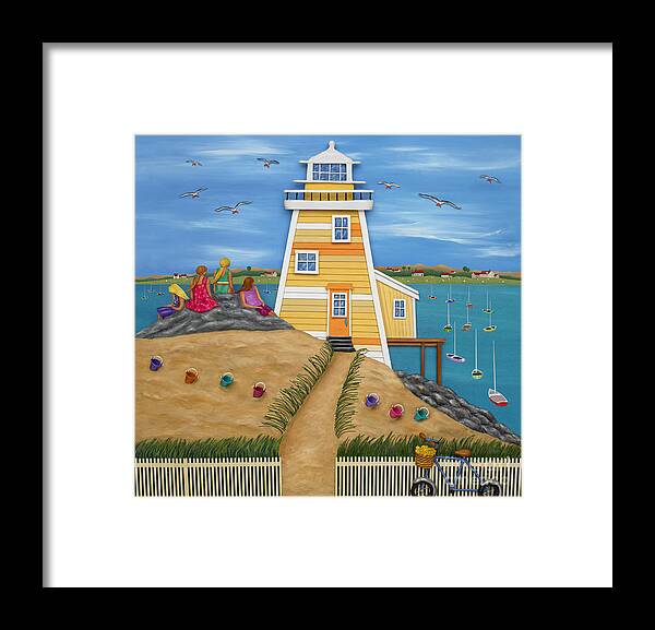 Coastal Framed Print featuring the sculpture Everything Was Illuminated #1 by Anne Klar